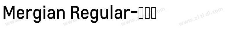 Mergian Regular字体转换